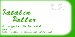 katalin paller business card